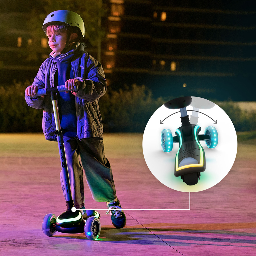KINDERKRAFT Kolobežka a odrážadlo 2v1 Raket Up Blue